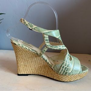 MAX STUDIO | Animal Print Platform Wedge Size 7.5